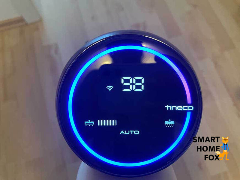 Das Display des Tineco Floor One S5
